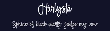 Harlysta by keithzo — Script Handwritten Font — thumbnail 2