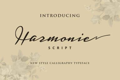 Harmonie Font by Ian Mikraz — Script Handwritten Font — thumbnail 1