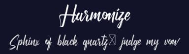 Harmonize by RaisProject — Script Handwritten Font — thumbnail 2