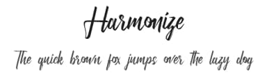 Harmonize by RaisProject — Script Handwritten Font — thumbnail 1
