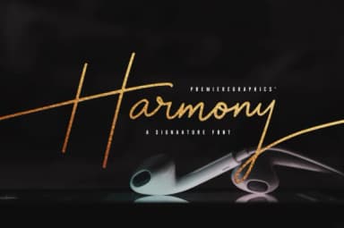 Harmony Script Font by Ryn Pojas — Script Handwritten Font — thumbnail 1