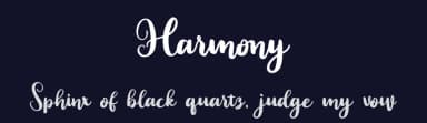Harmony by Bearytype — Script Handwritten Font — thumbnail 2