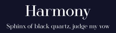 Harmony by Artem Nevsky — Serif Font — thumbnail 2