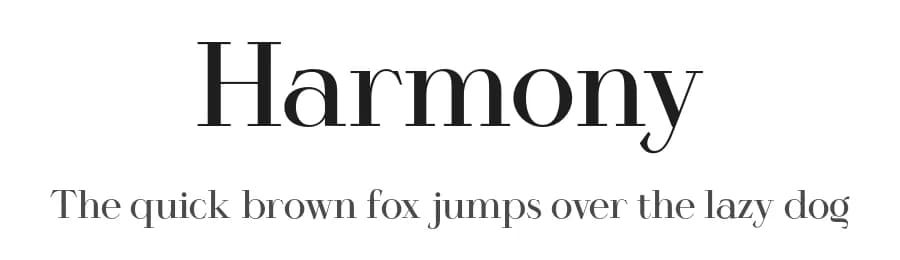 Harmony by Artem Nevsky — Serif Font