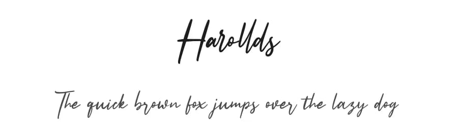 Harollds by Maulana Creative — Script Handwritten Font