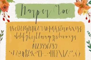 Harper Moe Font by Blue Robin Design Shop — Script Handwritten Font — thumbnail 6