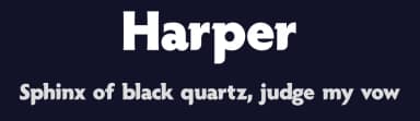 Harper by Ryan Rivaldo Vierra — Sans Serif Font — thumbnail 2