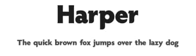 Harper by Ryan Rivaldo Vierra — Sans Serif Font — thumbnail 1