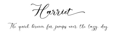 Harriet by Letterara — Script Handwritten Font — thumbnail 1