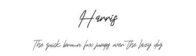 Harris by selawetype — Script Handwritten Font — thumbnail 1