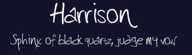 Harrison by Andrew Harrison — Script Handwritten Font — thumbnail 2