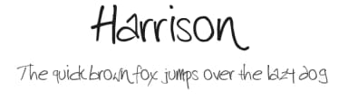 Harrison by Andrew Harrison — Script Handwritten Font — thumbnail 1