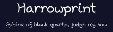 Harrowprint by Stephen Doonan — Script Handwritten Font — thumbnail 2
