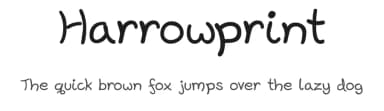 Harrowprint by Stephen Doonan — Script Handwritten Font — thumbnail 1