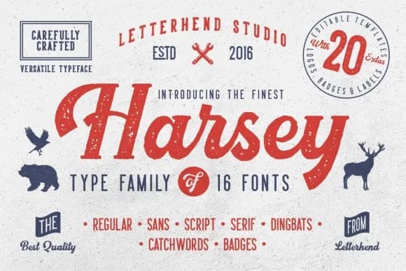 Harsey Font by letterhend — Script Handwritten Font