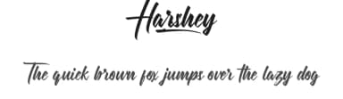 Harshey by Calligraphy Fonts — Script Handwritten Font — thumbnail 1