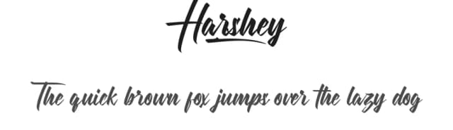 Harshey by Calligraphy Fonts — Script Handwritten Font