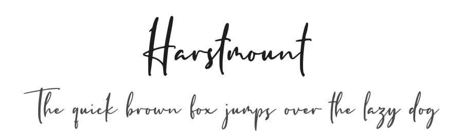Harstmount by FatmaStudio — Script Handwritten Font