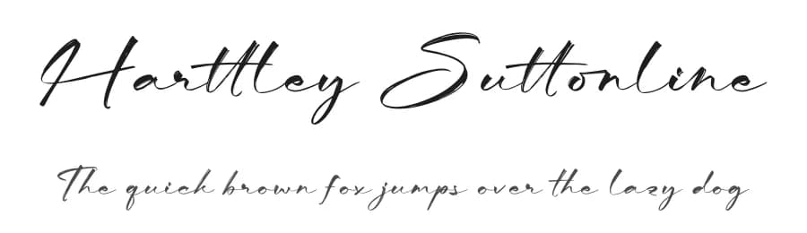 Harttley Suttonline by Letterena Studios — Script Handwritten Font