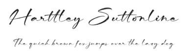 Harttley Suttonline by Letterena Studios — Script Handwritten Font — thumbnail 1