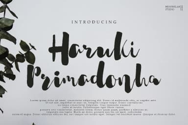 Haruki Primadonha Font by Pineungtype & Missinklab — Script Handwritten Font — thumbnail 1