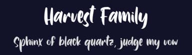 Harvest Family by Font Bundles — Script Handwritten Font — thumbnail 2