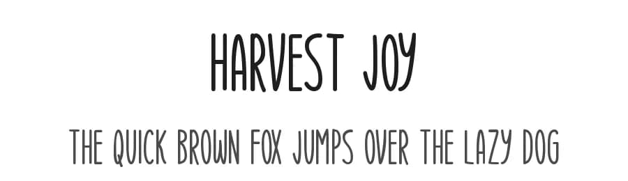 Harvest Joy by Md Shohail Bhuian — Script Handwritten Font