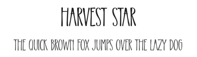 Harvest Star by Abo Daniel Studio — Script Handwritten Font