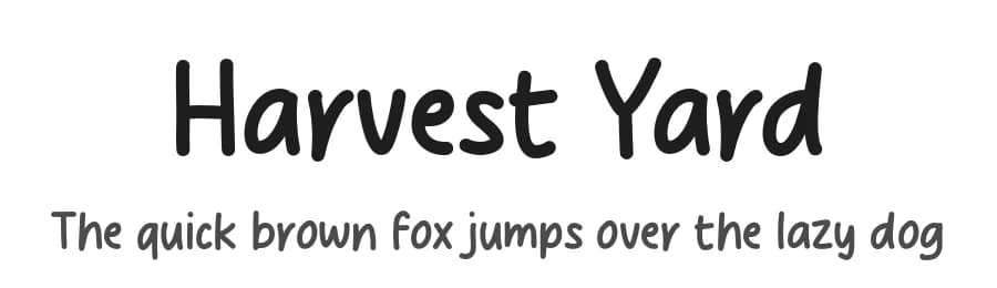 Harvest Yard by MJType — Script Handwritten Font