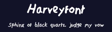 Harveyfont by Harvey Williams — Script Handwritten Font — thumbnail 2