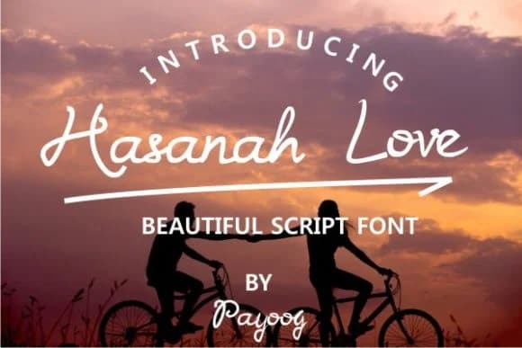 Hasanah Love Font by Payoog — Script Handwritten Font