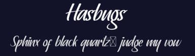 Hasbugs by RaisProject — Script Handwritten Font — thumbnail 2