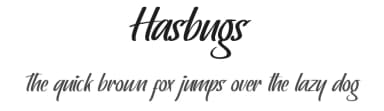 Hasbugs by RaisProject — Script Handwritten Font — thumbnail 1