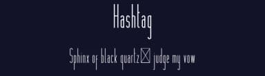 Hashtag by VPcreativeshop — Sans Serif Font — thumbnail 2