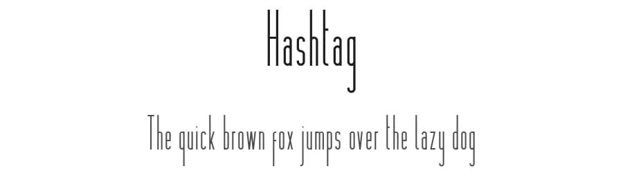 Hashtag by VPcreativeshop — Sans Serif Font