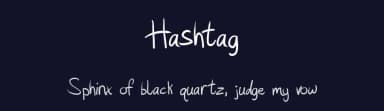 Hashtag by TitanVex — Script Handwritten Font — thumbnail 2