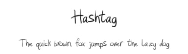 Hashtag by TitanVex — Script Handwritten Font — thumbnail 1