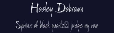 Hasley Dabrown by Dwi Krisdiantoro — Script Handwritten Font — thumbnail 2