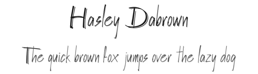 Hasley Dabrown by Dwi Krisdiantoro — Script Handwritten Font
