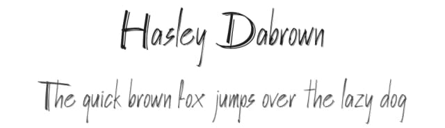 Hasley Dabrown by Dwi Krisdiantoro — Script Handwritten Font
