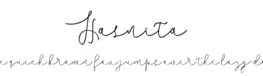 Hasnita by Muhammad Akbar — Script Handwritten Font — thumbnail 1