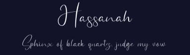 Hassanah by Hendra Pratama — Script Handwritten Font — thumbnail 2