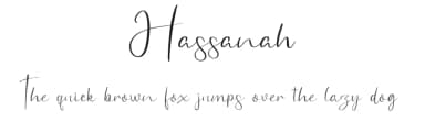Hassanah by Hendra Pratama — Script Handwritten Font — thumbnail 1