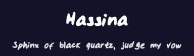 Hassina by Choupette L — Script Handwritten Font — thumbnail 2