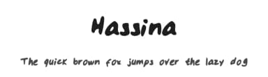 Hassina by Choupette L — Script Handwritten Font — thumbnail 1