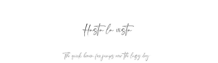 Hasta la vista by Gilar Studio — Script Handwritten Font