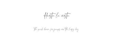 Hasta la vista by Gilar Studio — Script Handwritten Font — thumbnail 1