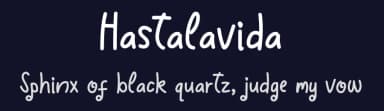 Hastalavida by Denny Sutanto — Script Handwritten Font — thumbnail 2