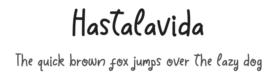 Hastalavida by Denny Sutanto — Script Handwritten Font
