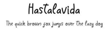 Hastalavida by Denny Sutanto — Script Handwritten Font — thumbnail 1